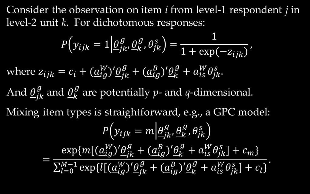 Some of the Equations