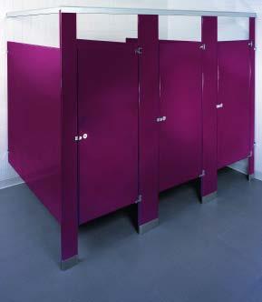 A c c u r a t e P o w d e r C o a t e d 9 ACCURATE pioneered the use of powder coated steel toilet partitions which have become the standard for durable quality at an affordable price.