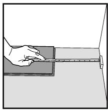 4. At the end of the first row, leave an expansion gap of 3/8 (10mm) to the wall and