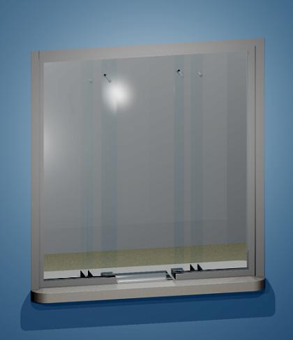 To Order Call: 1-800-442- Transaction Window with Vertical Baffles Interior Transaction Windows are designed for easy installation into an existing wall opening.