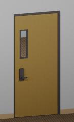 Wood Doors can be furnished fully opaque, with a view window, or with a door scope.