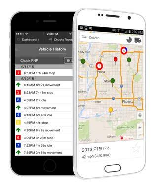 See your fleet s location and current status View true location with Google Street View Follow vehicles/assets in real-time Quick call and communication