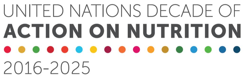 The Nutrition Decade is for everybody An opportunity to work together and fight all forms of