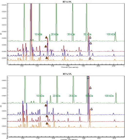 Protein Profile of Spinach - Different buffer regimes Molecular Weight Standard RuBisCo S RuBisCo L Spinach