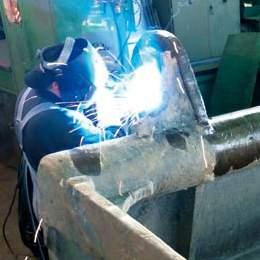INDUSTRY PARTNER The business division of steel construction and welding provides industrial companies with a diversified offer in reconditioning, new manufacture, repair and welding of different