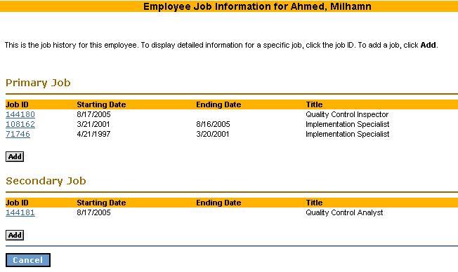 Module 2: Maintaining Employee Information 2 14 Multiple Job Functionality If your company uses HR/Payroll Web v2.