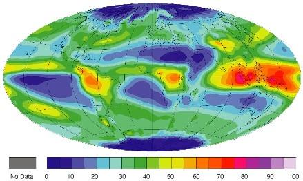 The latest results from ERBE indicate that in the global mean, clouds reduce the radiative heating of the planet.