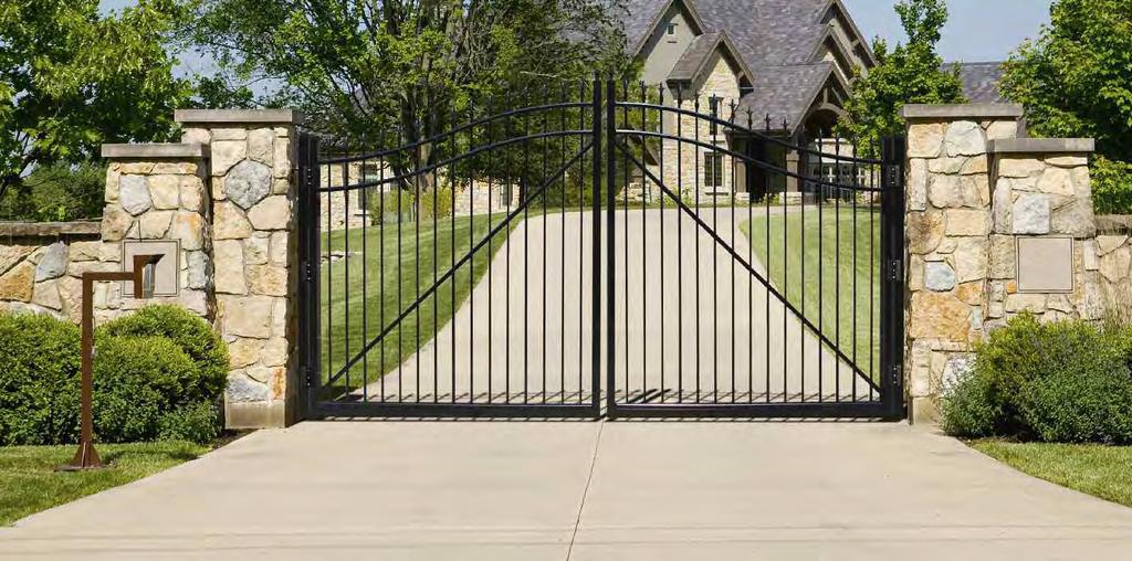 Estate/Arched Gates Add architectural interest and elegance to your