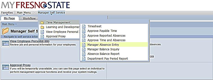 Report and View Absences for Employees 28.
