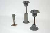 Pedestals are available with -/" or " single heads or quad heads to fit Fibergrate grating.