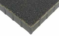 Other Molded Products Covered Grating Fibergrate covered grating consists of a /8" or /4" deep plate applied to standard Fibergrate grating depths.