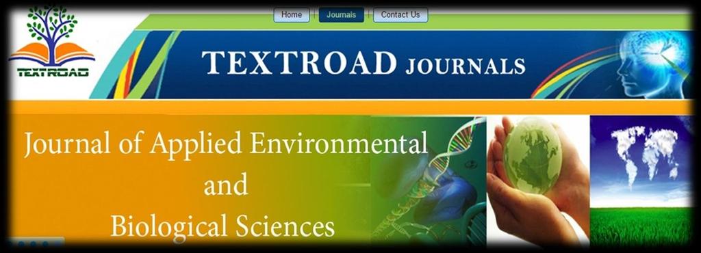 Copyright 2017, TEXTROD Publishing Corporation Journal of pplied Environmental and Biological Sciences (JEBS) n International