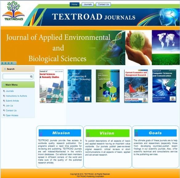 Journal of Computer Sciences and Communication Journal of Pharmaceutical and Biomedical Sciences Journal of Engineering and Higher Technology