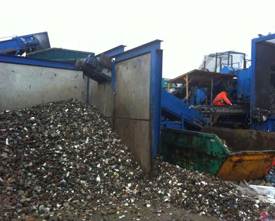 aggregate to continue off the end of the conveyor belts.