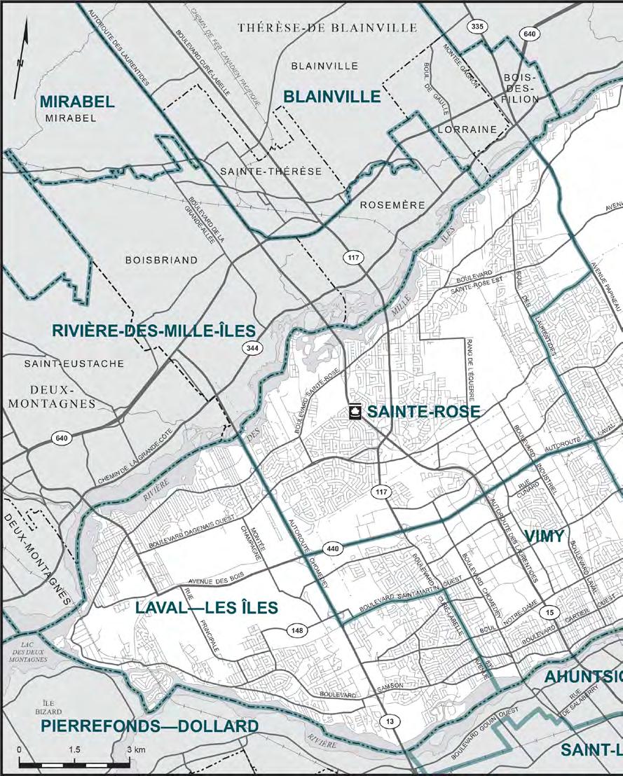 City of Laval (Map 7) SOURCE: THE ELECTORAL GEOGRAPHY DIVISION,