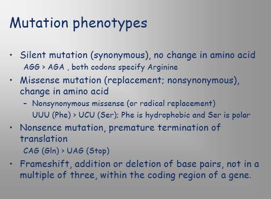 Sources of genetic variation: point mutations Sources of genetic variation: DNA rearrangements Insertion sequence (IS)