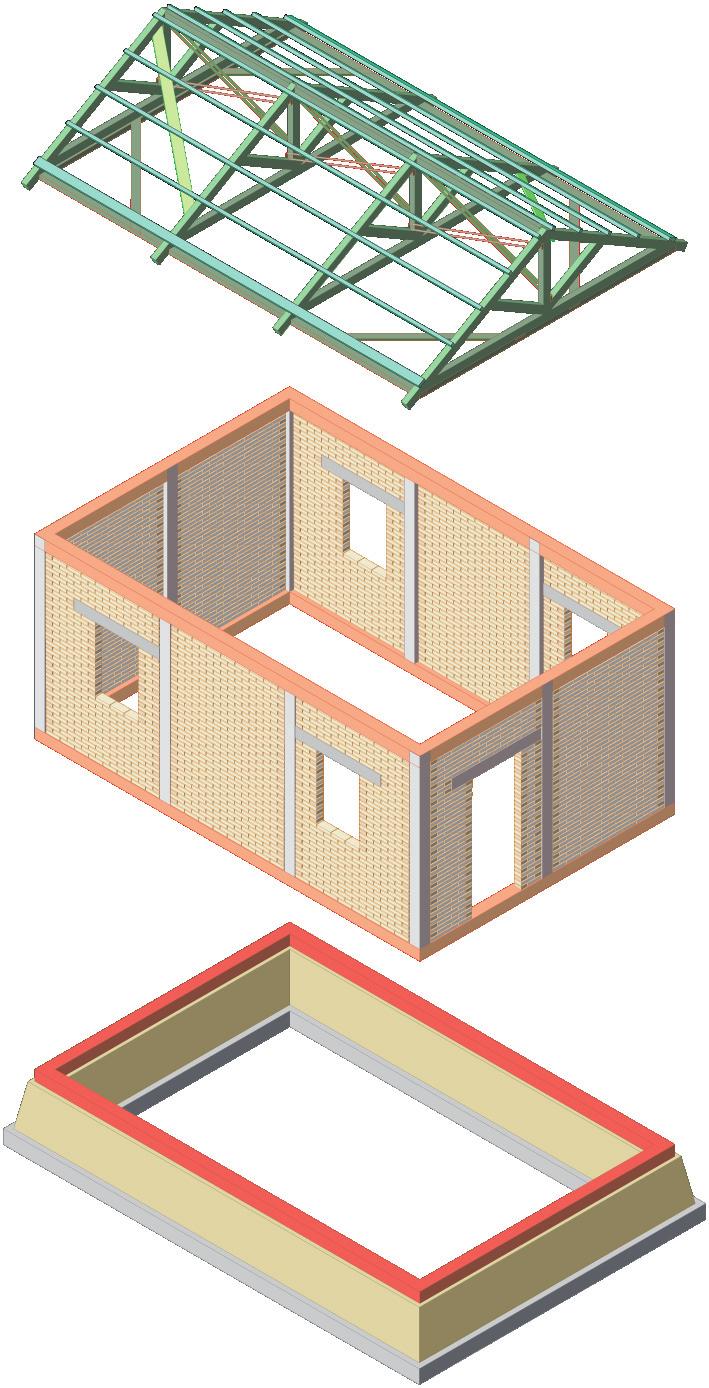 ALWAYS MAKE SURE THAT ALL THE SEPARATE COMPONENTS THAT GO TOGETHER TO MAKE A HOUSE ARE CONNECTED TO EACH OTHER AS STRONGLY AS POSSIBLE.