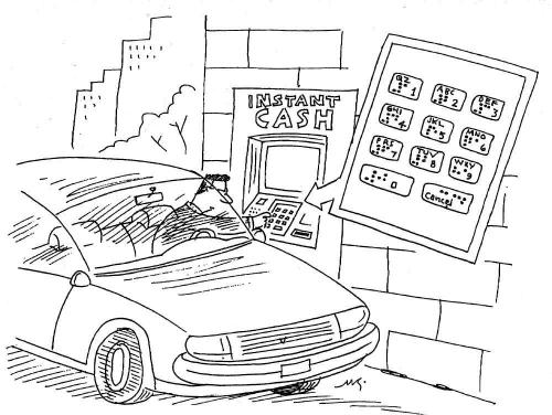 Econ 1110 Lecture 2 The Economic Naturalist Example 2.1. Why do the keypad buttons on drive-up automatic teller machines have Braille dots? (Bill Tjoa) Example 2.2. Why are child safety seats required in cars but not in airplanes?