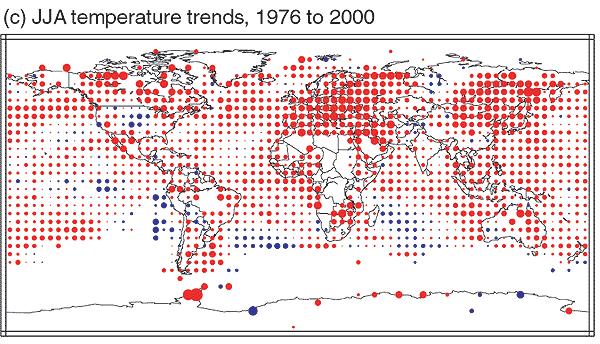 7 o C from 1951 to 2003 87% of marine glaciers retreated 7 larger ice shelves break free IPCC 2001 surface temperatures of Bellingshausen Sea rose 1 o C Circumpolar Deep