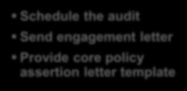 letter Provide core policy assertion letter template Audit