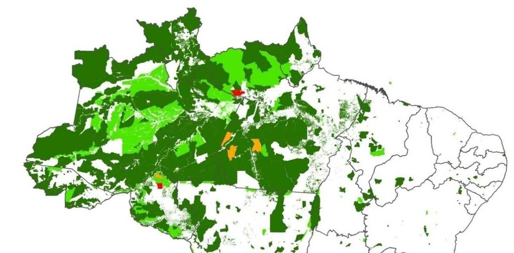 LAND USE IN BRAZIL Forests occupy more than