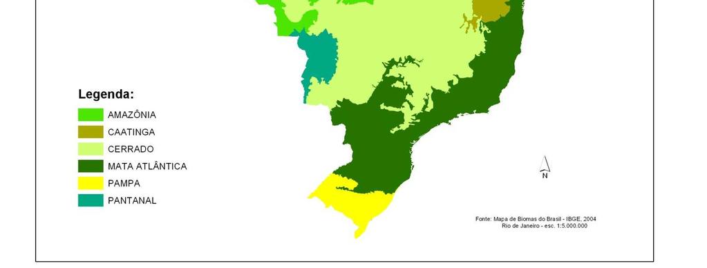 Cerrado 24 45% Caatinga 10 30% Atlantic Forest 13 7%