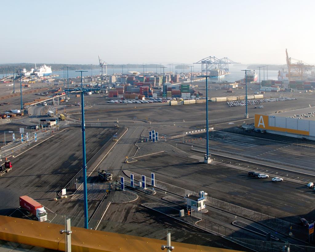 Multimodal logistics center in Vuosaari harbour,