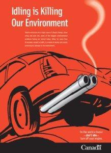 Idling and the Environment An operating vehicle emits several different criteria air contaminants (CACs) such as;