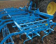 Versatile equipment options Small spring tine Gamma tine Marathon tine Strong spring-steel supporting arms Small spring-tine section Marathon tine section The use of premium-quality steel, for the