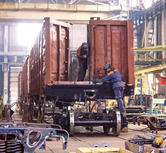 Rolling stock repairs and technical inspections EVR Cargo has lengthy experience of rolling stock repairs, maintenance and production.