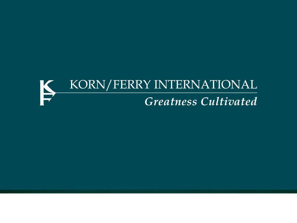COPYRIGHT 2012 Korn/Ferry