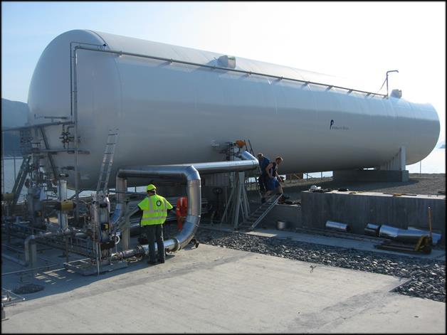 Bunkering terminal Photo courtesy: Liquline Onsite storage tank All process