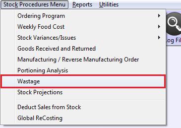 SECTION 1 STOCK WASTAGE It is very important to capture all wastages onto the GAAP system as this will determine the true variance when entering stock take quantities.