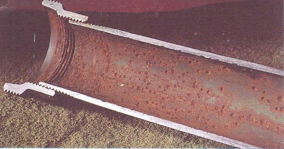 Pitting Corrosion Pitting increases flow losses and makes a pipeline
