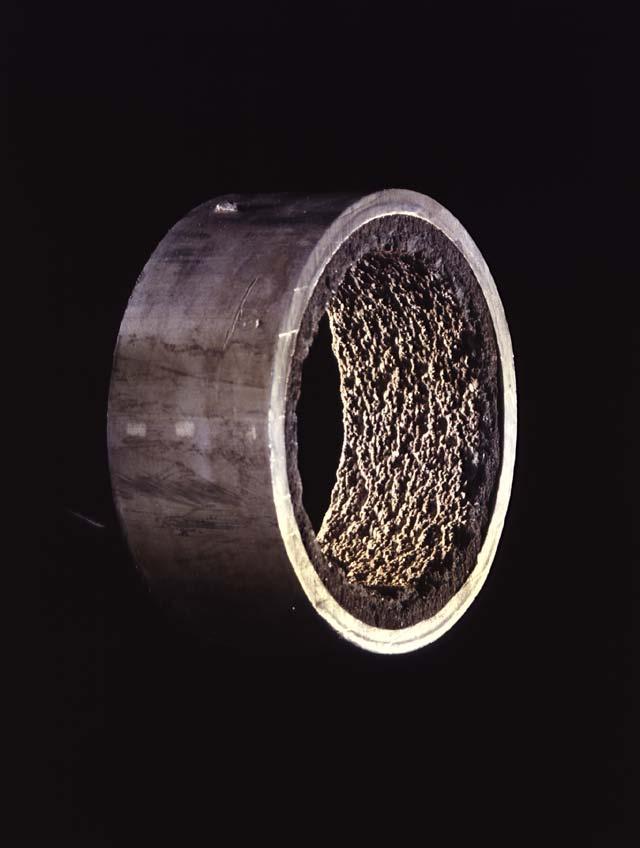 Build up of Sediments in a Metal Pipe Smooth internal surfaces of thermoplastic pipelines discourage the building of