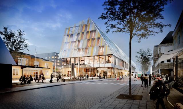8 e Forum International Bois Construction FBC 2018 Växjö The modern Wooden City A. Tenje 7 6. Next step 6.1. New train station and city hall The city council just recently decided to go ahead with the plans of building a new train station and a city hall.