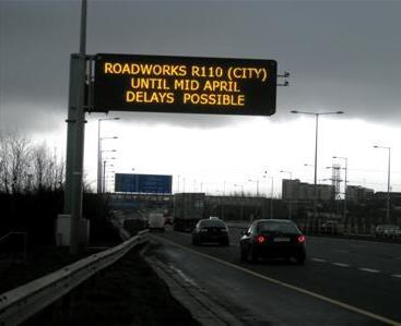 English experiences In England, the Highways Agency uses a number of different types of VMS to display a wide range of messages.