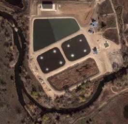 La Poudre River, Fort Collins Wastewater Treatment Facilities, June 18,