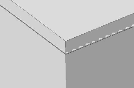 Dimensions are given in µm. A cubic swept mesh was used, with the element size set as a function of beam width, giving 14 elements across the beam width and approximately 134,000 elements in total.