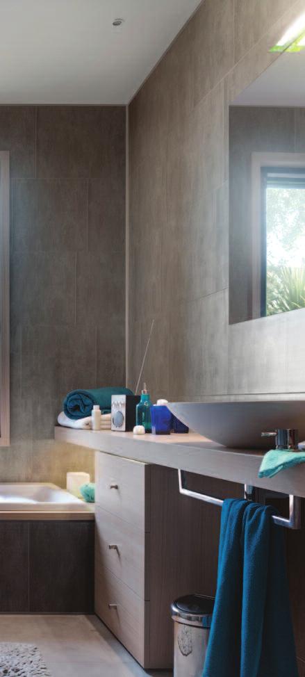 GROSFILLEX wall panels are a complete waterproof panelling system for bathroom and shower