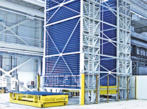 Standard Solution Vertical Lift System Large and flat design the ideal system for sheet metal Materials with large surface areas measuring up to 2,000 x 6,000 mm are stored in a particularly
