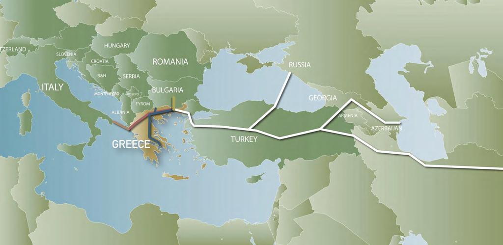 A gas demand aggregator will facilitate the delivery of gas into Europe Greece can