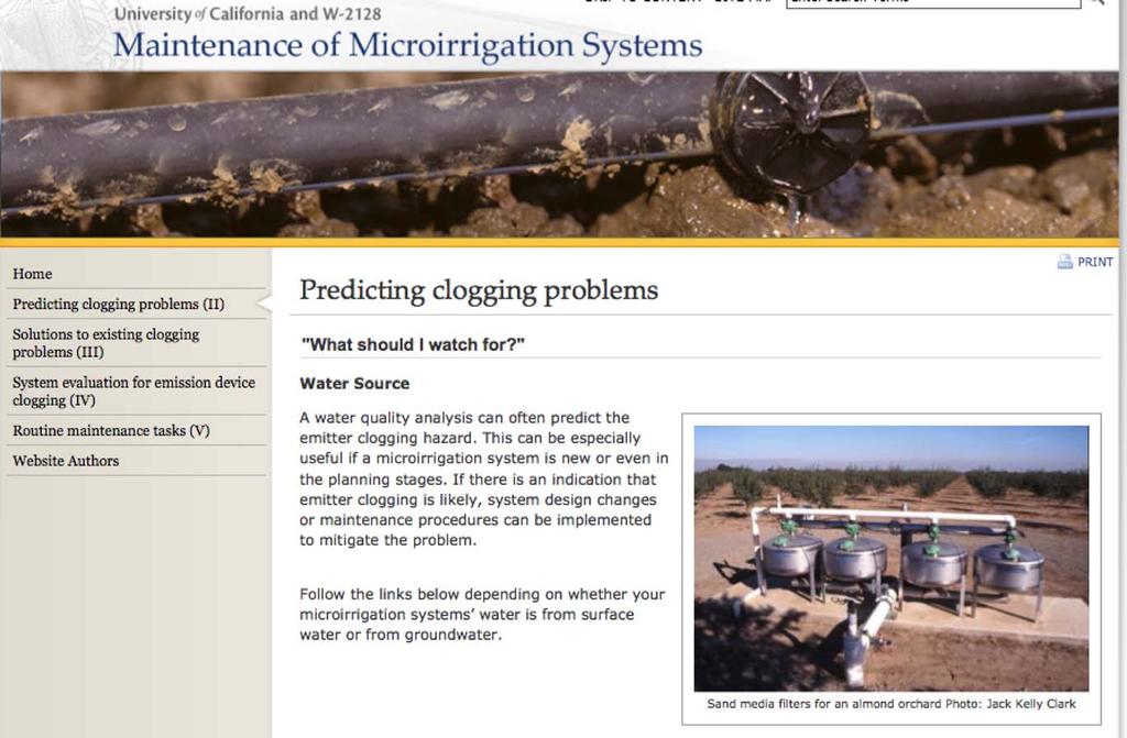 Maintenance of Microirriga on Systems h p://micromaintain.ucanr.