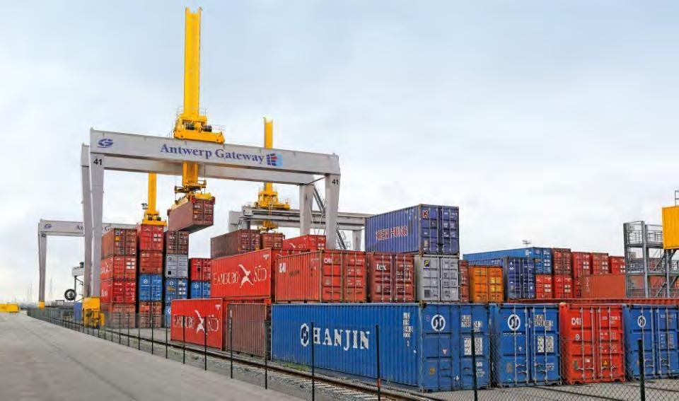 ASC Automated Stacking Cranes Accurate container stacking with very high storage density High-rigidity