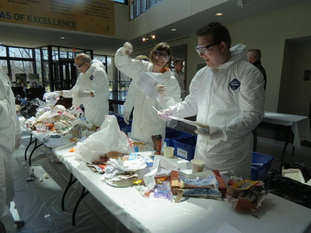 College of Public Health Building Waste and Audit April 24, 2013 Introduction Two days worth of trash was sorted from the College of Health Building on Wednesday, April 24, 2013, in the CPHB atrium