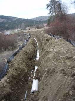 irrigation pipeline to the landowner s cherry orchard.
