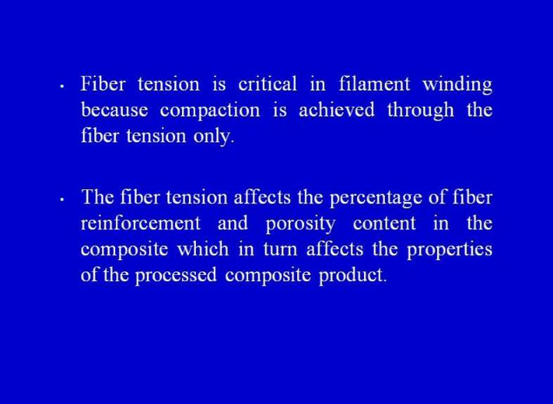 (Refer Slide Time: 41:48) So, let us see, how the fiber tension plays an important role in the consolidation process.
