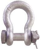 SHACKES Carbon CM Super Strong Anchor Screw in ound in Bolt & Nut All shackles meet or exceed Federal Specification C-271 orking oad imit and traceability codes shown as permanent marking on body and