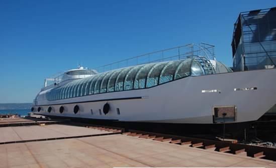 Tug Boat for Brazil, 13 m. length 5 m breadth 5 Restaurant Ships for Russian Federation, 51 m. length 9.