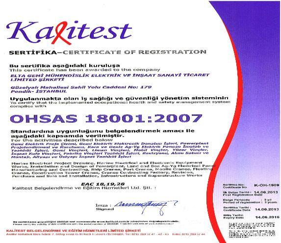 We have following quality certificates: ISO 9001:2008, Quality